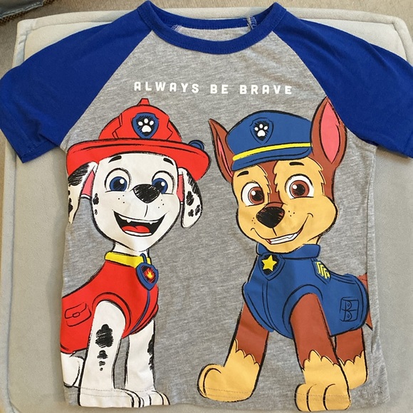Cozy Paw Patrol Slippers Size 11/12 & Short Sleeve Shirt - Picture 2 of 5